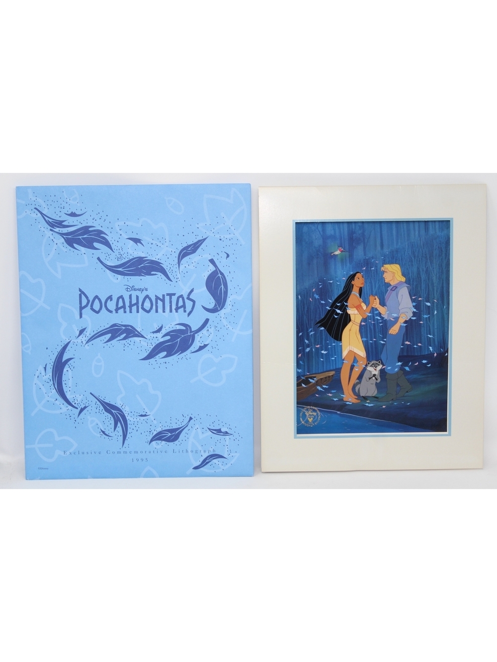 Vintage 1995 Disney Store Pocahontas Exclusive Commemorative Lithograph 11x14